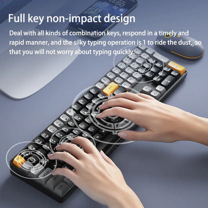 Wireless USB Type-C A108 Gaming Mechanical Keyboard