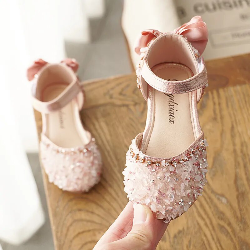 Chaussures de mariage en cuir pour enfants Fille