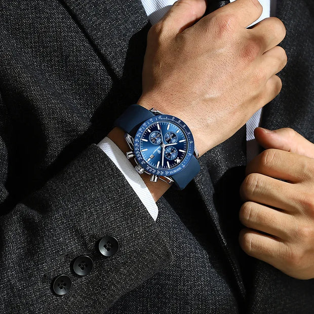 Luxury Men's Watches Silicone Strap