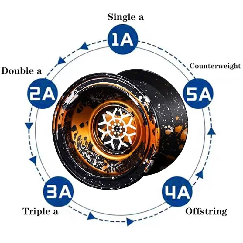K2 Crystal Yo-Yo - Dual Purpose Responsive for Beginners - Unresponsive Bearing