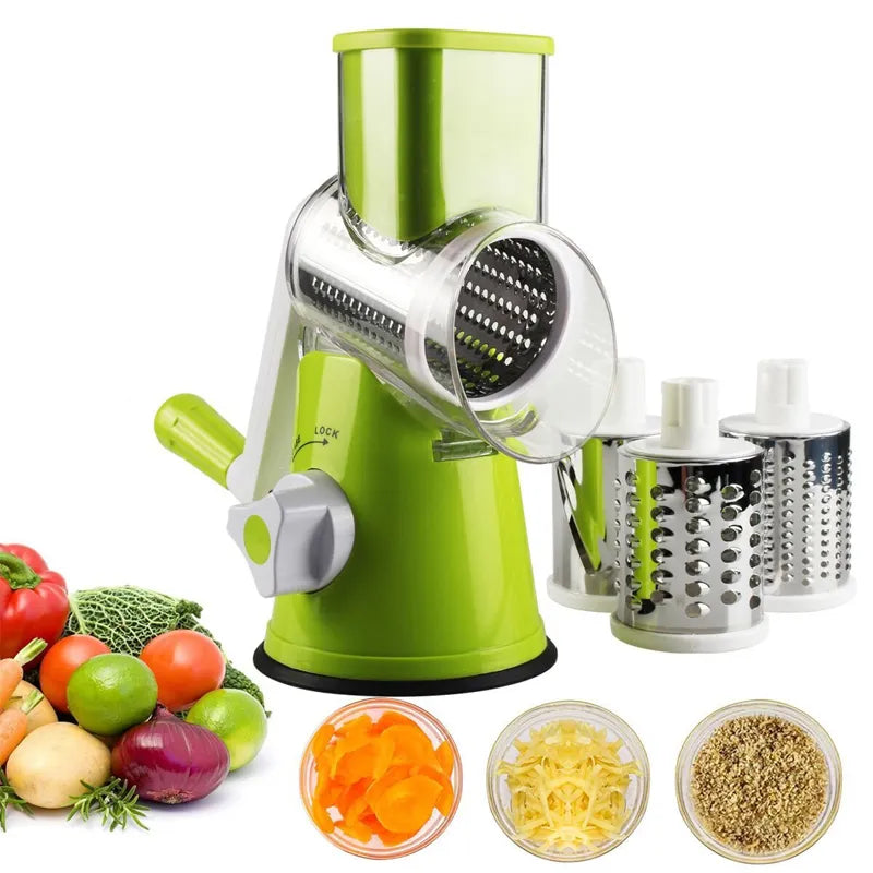 Efficient Manual Rotary Vegetable Slicer