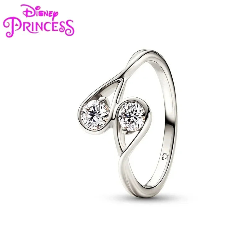 Princess Tiara Crown Ring in 925 Silver