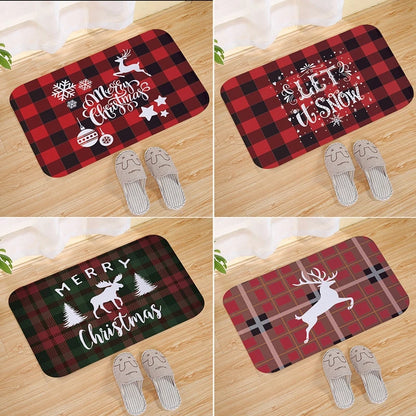 Merry Christmas Elk Doormat & Decor