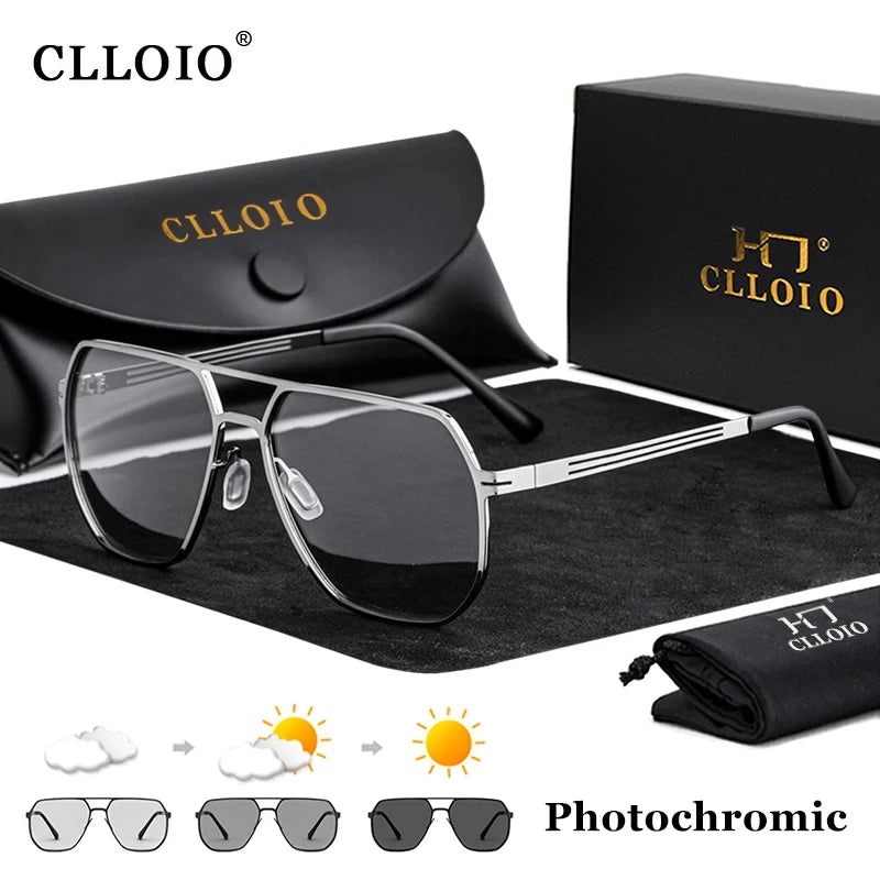 Photochrome polarisierte Unisex-Sonnenbrille – Blendschutzbrille zum Autofahren