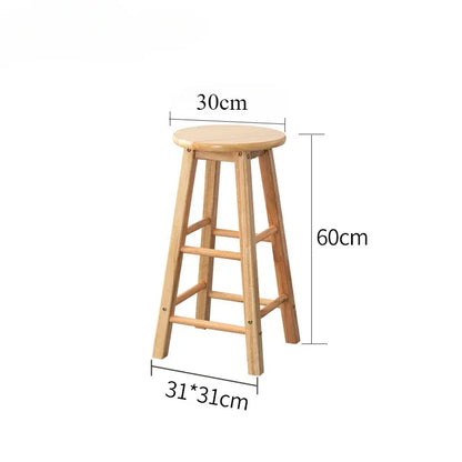 Multifunction Strong Load-Bearing Wood Stool Bar