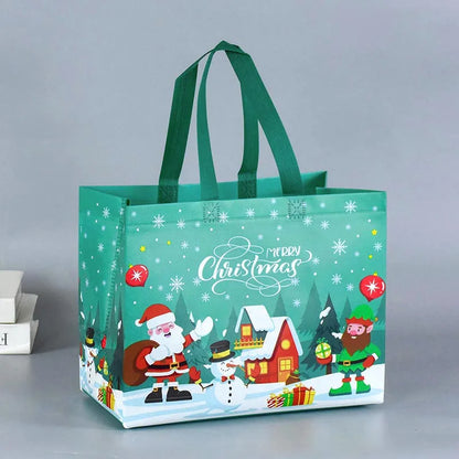 3 Stück Kraft-Weihnachtsgeschenktüten für festliche Verpackung