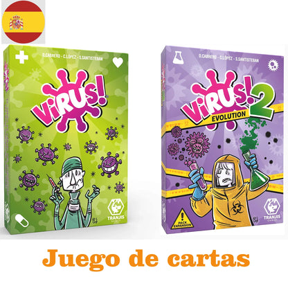 Virus Card Game Spanish Version English Edition Virus 2 Contagiously Fun Party Game