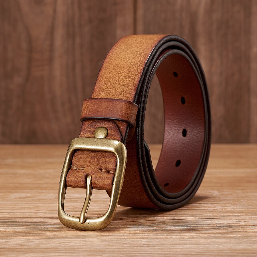 Luxury Cowhide Leather Belt for Men