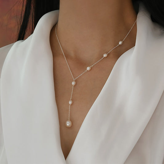 Halskette mit Perlenanhänger für Damen