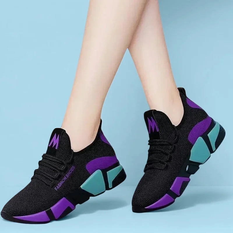 Chaussures à lacets légères et confortables pour femmes - Printemps et automne