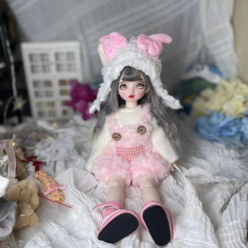 Poupée BJD 30 cm 1/6, ensemble complet avec 3 paires d'yeux – Jouet tendance et mignon pour filles