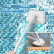 Multi-Function Bathroom Wall Brush - Long Handle