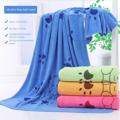 Microfiber Pet Bath Towel 140x70CM