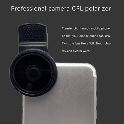 Portable Wide Angle Lens with Universal Clip & CPL Filter