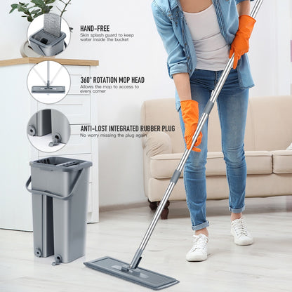 Pro Floor Mop & Bucket Set