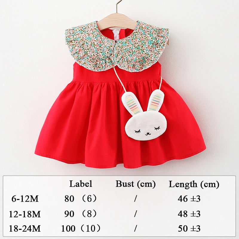 Baby Girl Summer Dress with Cute Print