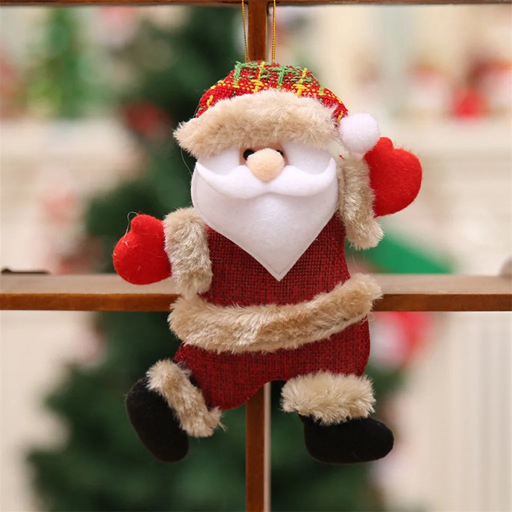 Cheerful Cartoon Christmas Pendants Festive Decor for Home