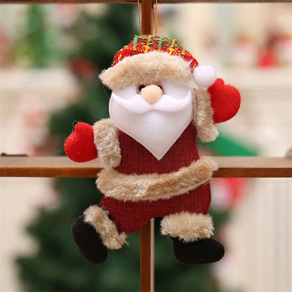 Cheerful Cartoon Christmas Pendants Festive Decor for Home