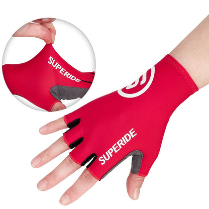 Shockproof Half-Finger Cycling Gloves - Anti-Sweat Padded Bike Gear