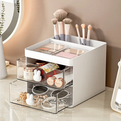 Office Desk with Drawers Pen Holder