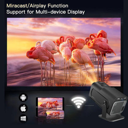 4K Android 11 Projektor 1080P 400ANSI Dual WiFi6