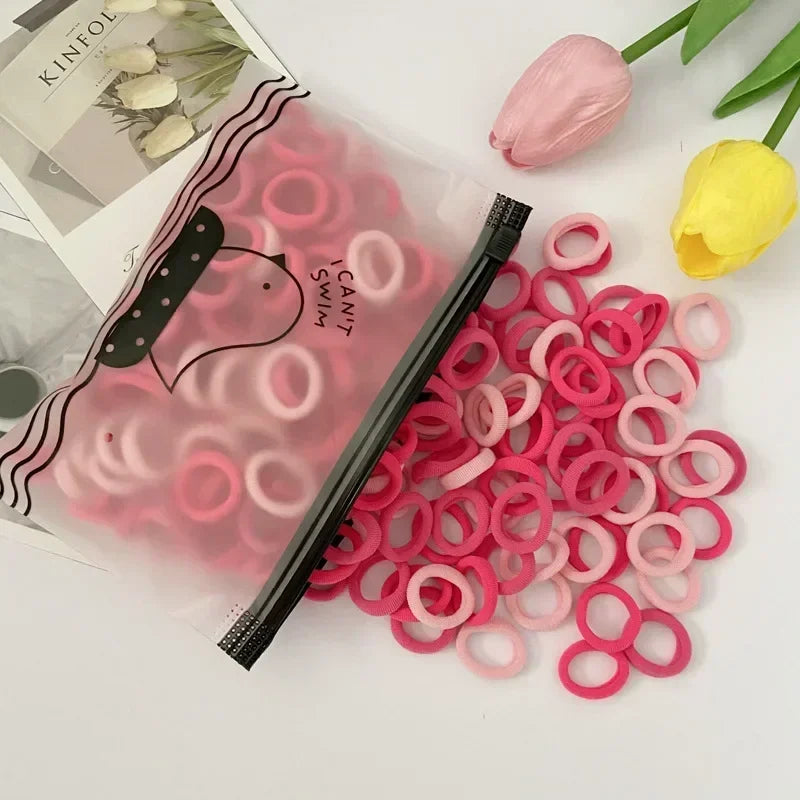 20/50 Stück elastische Haarbänder für Kinder – buntes Haargummi. 