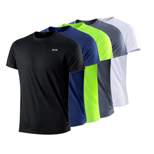 T-shirt de sport à manches courtes et séchage rapide pour hommes