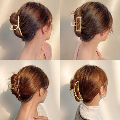 Chic Geometric Metal Hair Claw