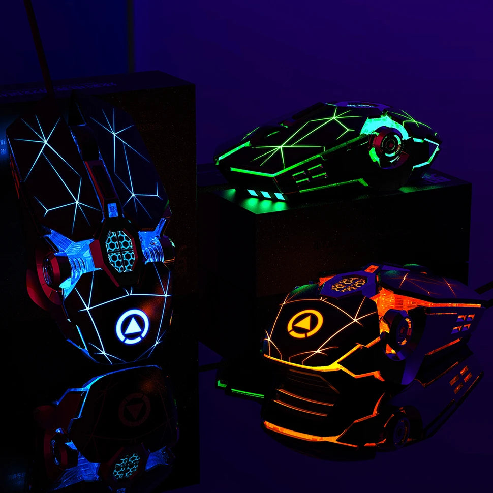 Kabelgebundene Gaming-Maus mit RGB-Hintergrundbeleuchtung