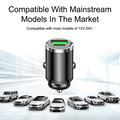 100W Car Charger Lighter - PD Fast Charging Mini USB Type C