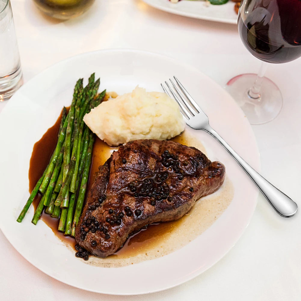 24-teiliges Geschirrset aus Edelstahl