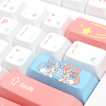 Anime PBT Keycaps XDA Profile - 130 Pink Caps