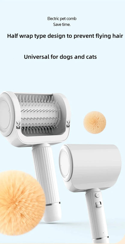 2-Gear Electric Pet Grooming Brush