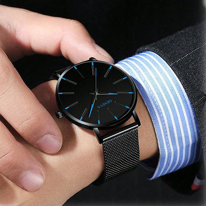 Ensemble montre et bracelet à quartz minimaliste