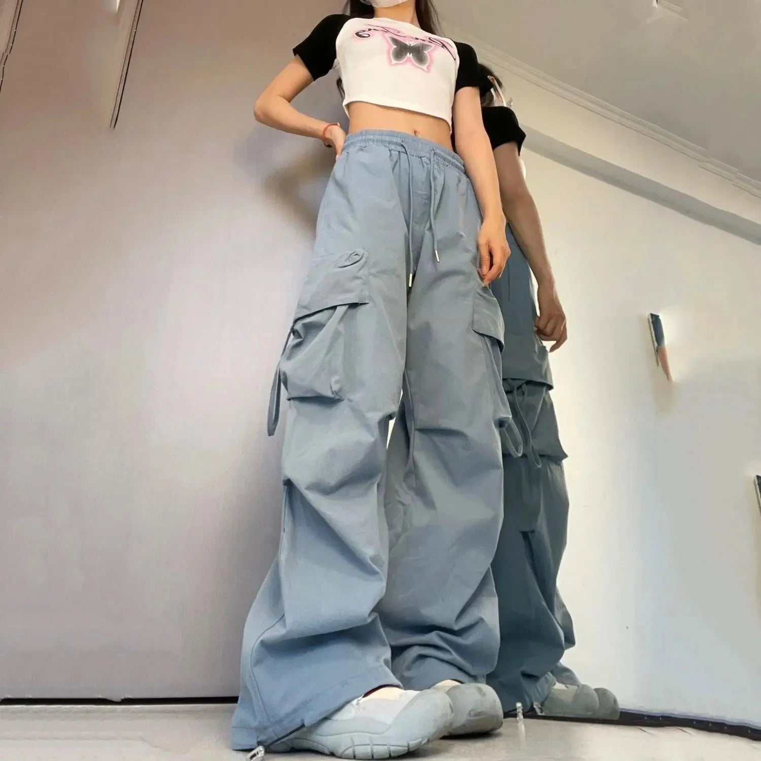 High Waist Cargo Pants