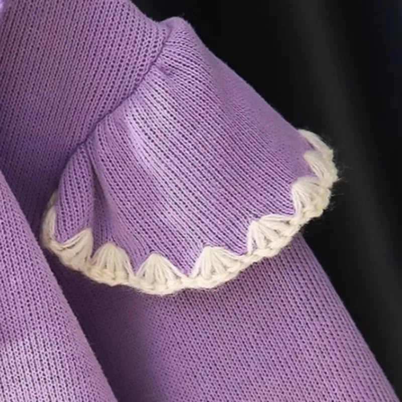 Herbstliches Mädchen-Top aus Baumwolle mit Blumenmuster