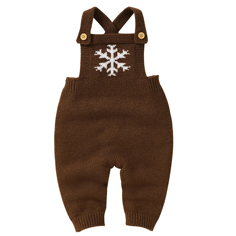 Heart-Shaped Sleeveless Knit Romper for Babies