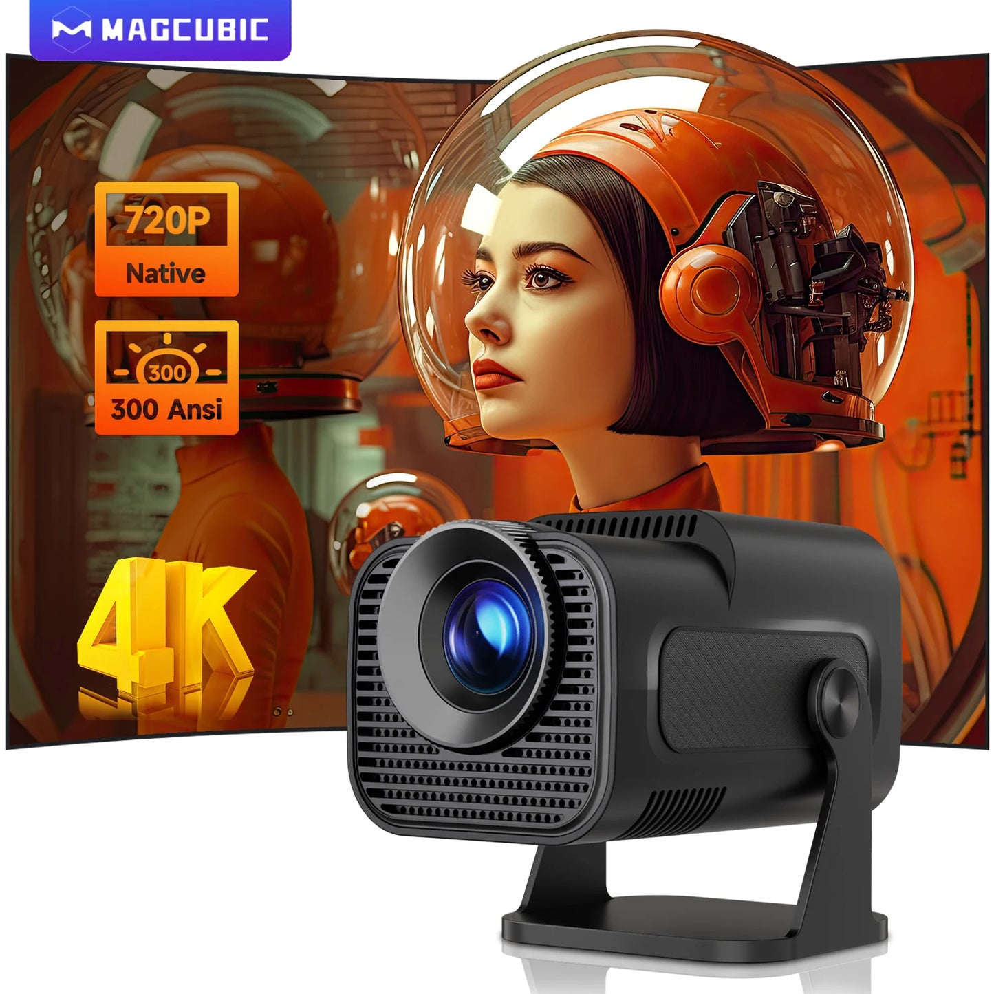 Mini 720P Projector Android 11