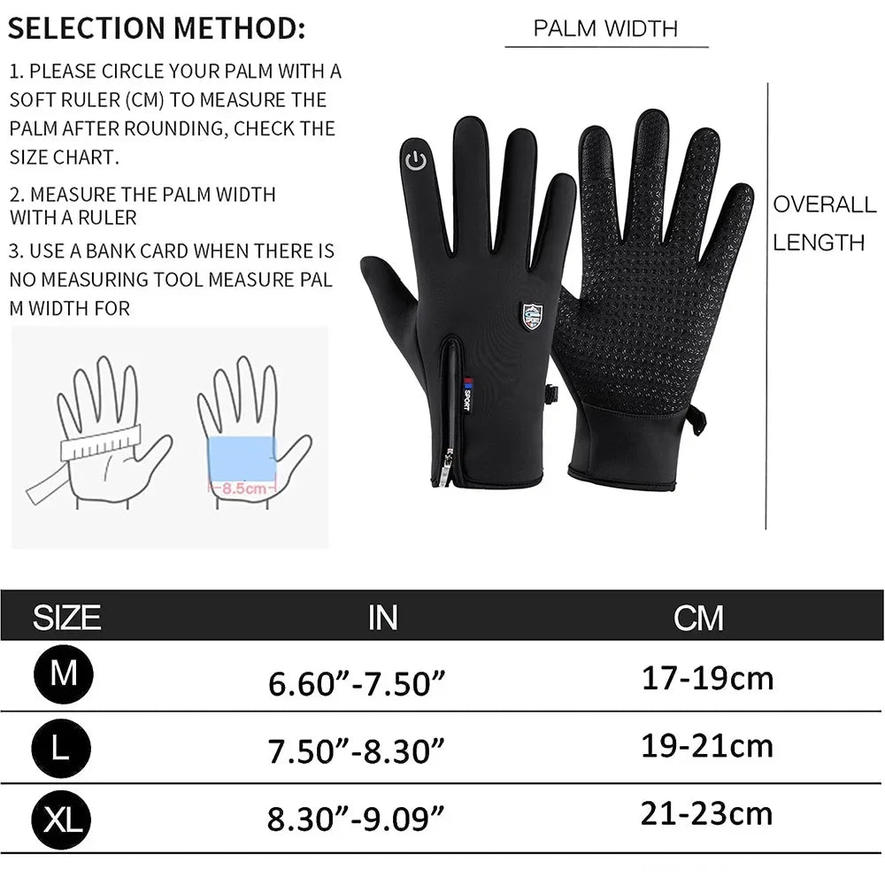 Thermal Winter Gloves – Waterproof & Touchscreen