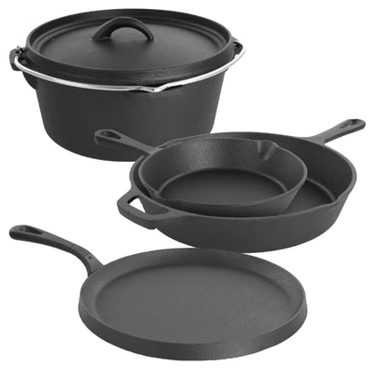 5-Piece Cast Iron Cookware Set