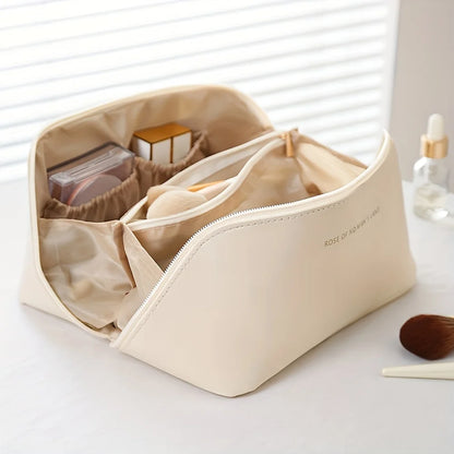 Travel Makeup Organizer Bag - Cosmetic Case & Toiletry Pouch