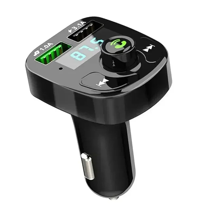 Transmetteur FM de voiture Bluetooth 5.0 avec lecteur MP3, chargeur USB et appels mains libres