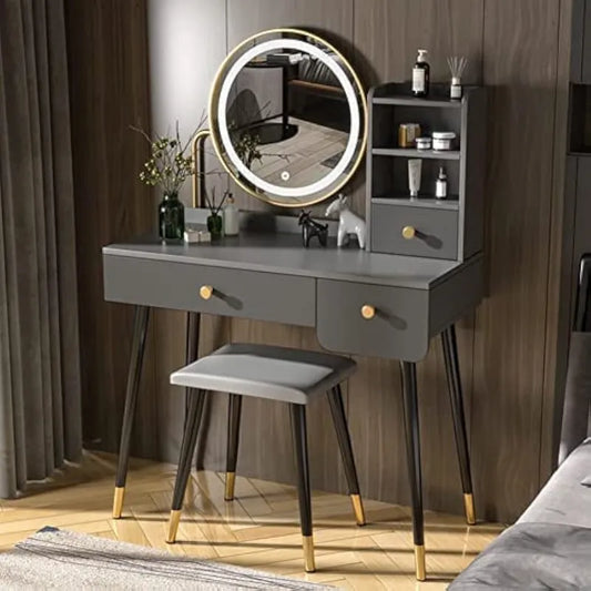 Ensemble meuble-lavabo 3 tiroirs avec miroir gradateur