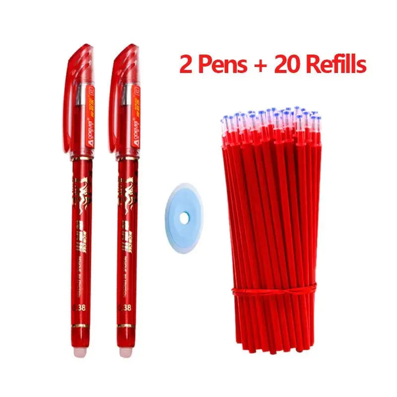 Stylos effaçables Kawaii Gel - Idéal pour les croquis, l'écriture et les cahiers scolaires