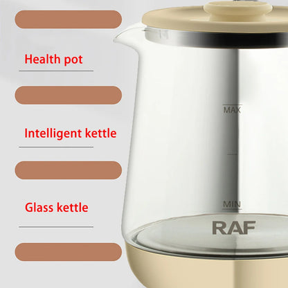 1.5L Electric Glass Kettle for Tea and Coffee