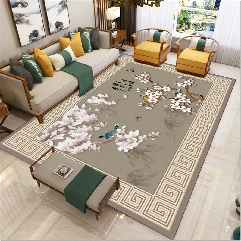 Living Room Carpet Coffee Table Decor