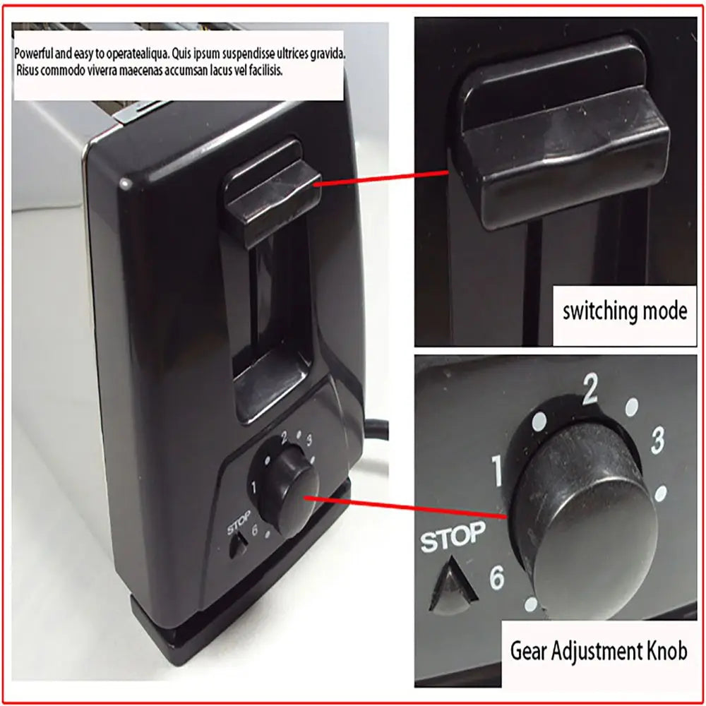 Machine à petit-déjeuner grille-pain multifonction 4 tranches