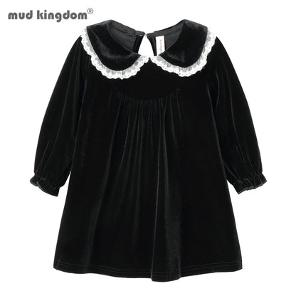 Lace Velvet Peter Pan Collar Dress