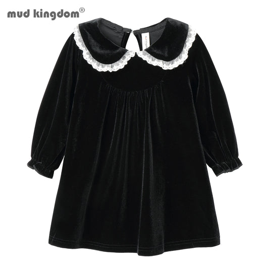 Lace Velvet Peter Pan Collar Dress