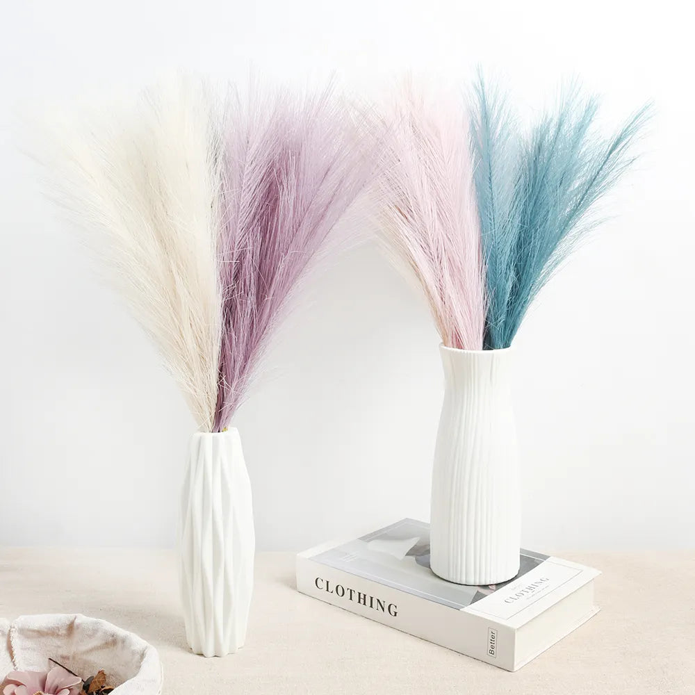 10Pcs Artificial Pampas Grass Flowers Bouquet